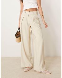 Aware - High Waisted Pleat Front Pants - Lyst