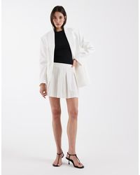 ASOS - Tailored Pleated Mini Skirt - Lyst