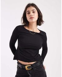 Mango - Teen V-neck Sculpt Top - Lyst