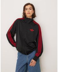 adidas Originals - Chaqueta De Chándal Negra Y Roja Firebird Loose De -Negro - Lyst