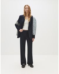 Pull&Bear - Smart High Waist Straight Leg Trousers - Lyst