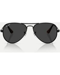 Ray-Ban - Aviator Max Pilot Polarised Sunglasses With Lens - Lyst