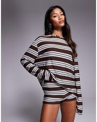 Kaiia - – exclusive – langärmliges oversize-oberteil aus superweichem jersey - Lyst
