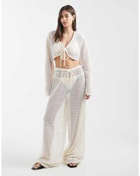 Aray - Crochet Beach Trouser - Lyst