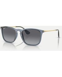 Ray-Ban - Chris Square Polarised Sunglasses With Lens - Lyst