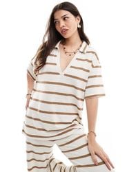 ASOS - Co-ord Short Sleeve Knit Look Shirt - Lyst