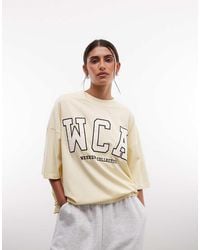 ASOS - Weekend Collective Icon Oversized T-shirt With Embroidered Wca Graphic - Lyst