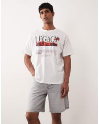 Only & Sons - Short ample en jean - clair délavé - Lyst