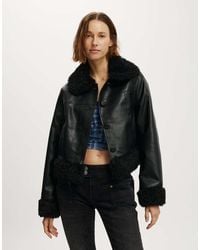 Cotton On - Peggy Faux Fur Trim Jacket - Lyst