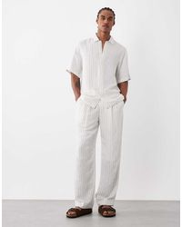 Tommy Hilfiger - Linen Blend Pants - Lyst