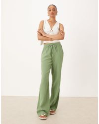 JDY Tall - – weit geschnittene hose aus musselin - Lyst
