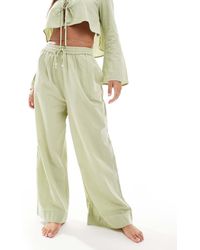 ASOS - Kayla Mix And Match Beach Wide Leg Pants - Lyst