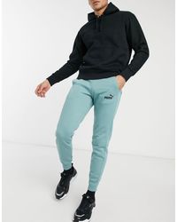 Essentials - pantaloni felpati con logo color sabbia di PUMA da Uomo | Lyst