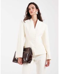 ASOS - Tailored Collarless Multi-button Blazer - Lyst