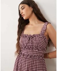New Look - Tiered Sleeveless Milkmaid Midi Dress - Lyst