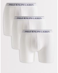 Polo Ralph Lauren - 3 Pack Of Stretch Cotton Boxer Briefs - Lyst