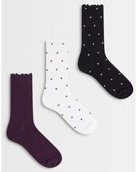 JJXX - 3 Pack Polka Dot Socks - Lyst