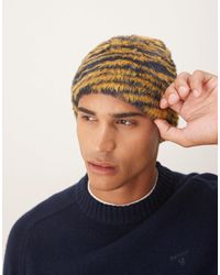 ASOS - – kurze flauschige strickmütze - Lyst