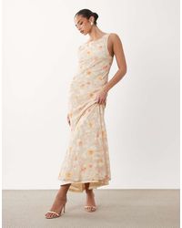 Gina Tricot - Draped Back Midi Dress - Lyst