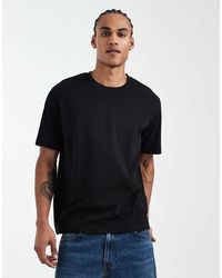 JJ Rebel - Heavyweight Textured T-shirt - Lyst
