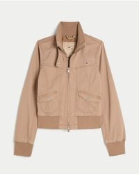 Hollister - Twill Zip-Up Jacket - Lyst