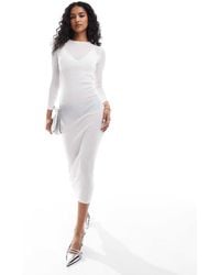 SNDY'S - – leichtes, langärmliges maxi-strickkleid - Lyst