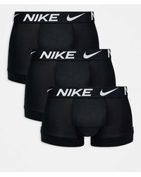 Nike - Pack De 3 Calzoncillos Negros Básicos De Microfibra Dri-Fit Essential Microfibre De - Lyst