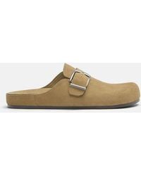 Pull&Bear - – leder-clogs - Lyst