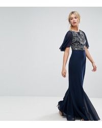 amelia rose vintage ruffle maxi dress
