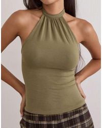 Motel - Raceline Halter Top - Lyst
