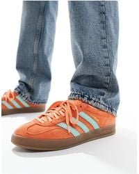 adidas Originals - Gazelle indoor - sneakers arancioni e color menta - Lyst