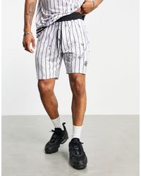 SikSilk Jacquard Retro Shorts - Black | Spiralseven