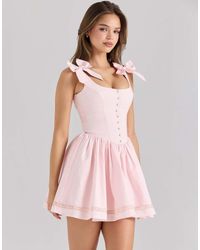 House Of Cb - Lyla Stretch Cotton Mini Dress - Lyst