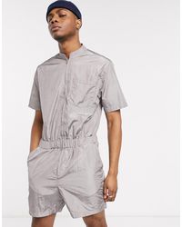 ASOS Short Boilersuit - Metallic