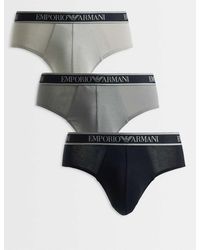 Emporio Armani - Bodywear 3 Pack Of Briefs - Lyst