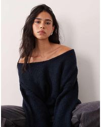 Jdy - Oversized Reversible Knit Jumper - Lyst