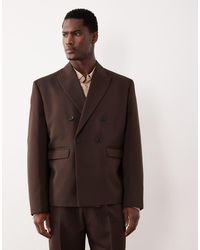 ASOS - Boxy Double Breasted Suit Jacket - Lyst