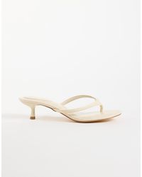 SEQWL - Capri Heeled Thong Sandals - Lyst