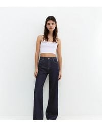 Pull&Bear - Tall Straight Wide-Leg Jeans - Lyst