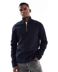 Jack & Jones - Premium Knitted Quarter Zip - Lyst