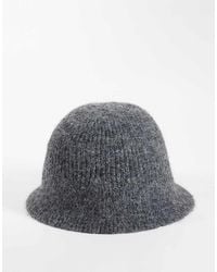 Vero Moda - Knitted Bucket Hat - Lyst