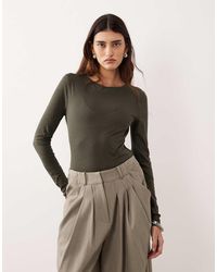 ARRANGE - Seam Detail Long Sleeve Jersey Top - Lyst
