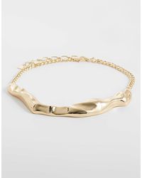 ASOS - Collier tque ras du cou effet fondu - dé - Lyst