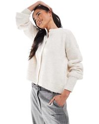 ASOS - Vest Met Pofmouwen En Ronde Hals - Lyst