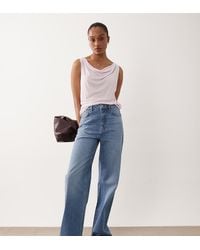 ASOS - Asos Design Tall Straight Wide Leg Jeans - Lyst