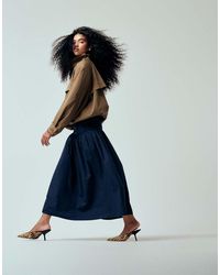 ASOS - Iconic Drop Waist Bubble Hem Maxi Skirt - Lyst