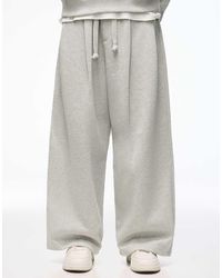 Bershka - Bonded Pleated Volume jogger Trousers - Lyst