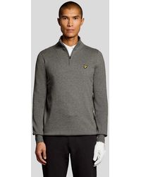 Lyle & Scott - Mid Knits Golf Quarter Zip Jumper - Lyst