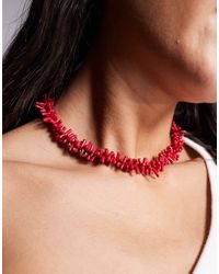 ASOS - Collar Con Diseño De Fragmentos De Piedra Sintética Y Cierre En Forma De T De - Lyst