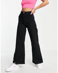 Bershka Denim Petite 90's baggy Low Rise Jean in Blue | Lyst